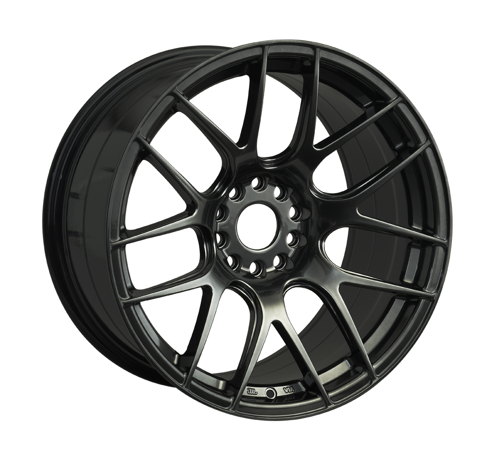 XR530-1887-2CB2 / XXR 530 - 18 x 8.75 - ET33 - 5 x 100 + 112 PCD -   DARK CHROME BLACK