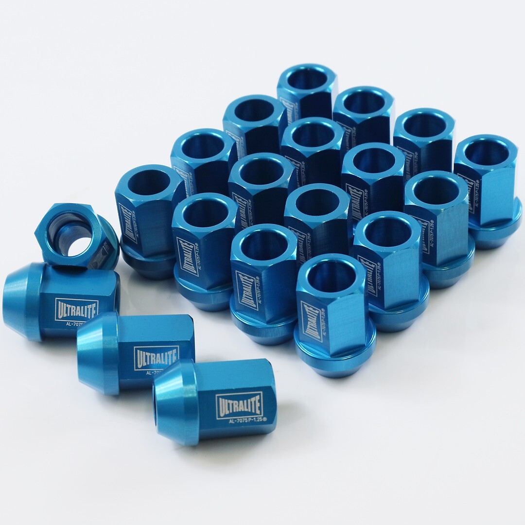 YD-ANO34ALBL125 / ULTRALITE EXT HEX ALU M12 x 1.25 MM  ANODISED HARD BLUE  