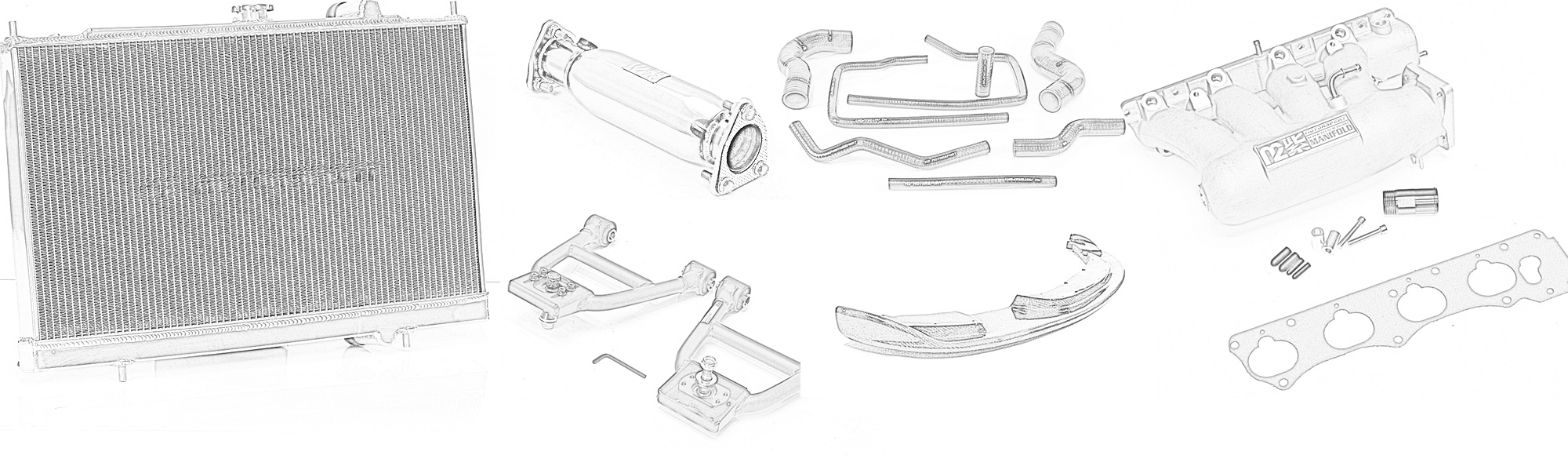 M2 MOTORSPORT SILICONE HOSES &  RADIATORS - AUDI