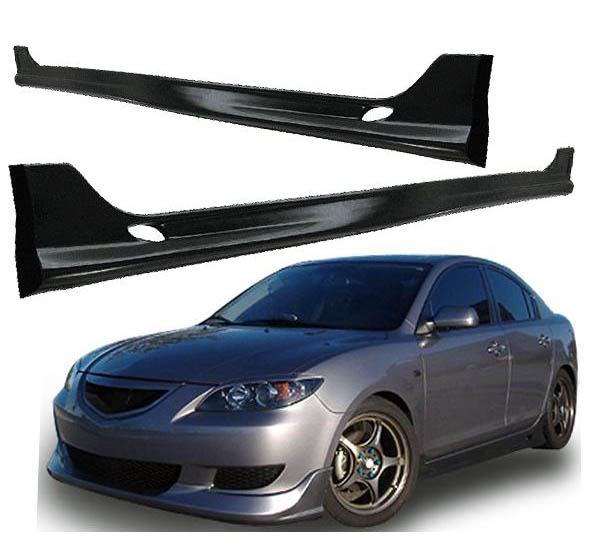 DS-M3-P1342-S / MAZDA 3 SIDE SKIRTS 4 DOOR KENSTYLE 04-07