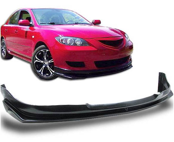 DS-M3-P1343-FL / MAZDA 3 FRONT LIP 4Dr 04-07