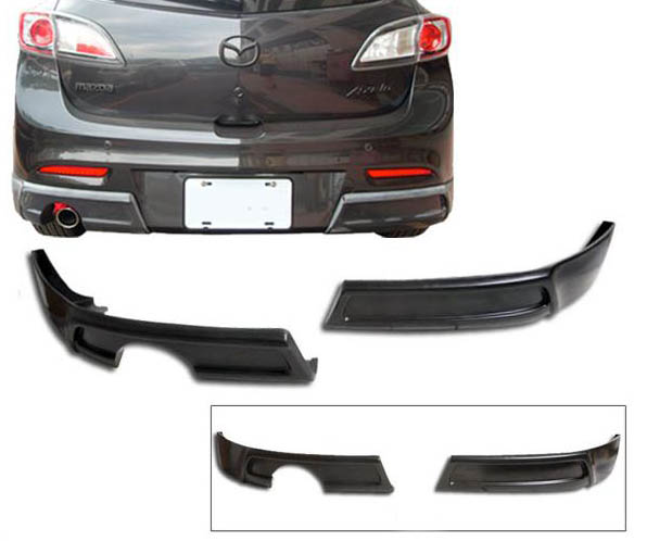 DS-M3-P1350-RL / MAZDA 3 REAR LIP KENSTYLE 09-on